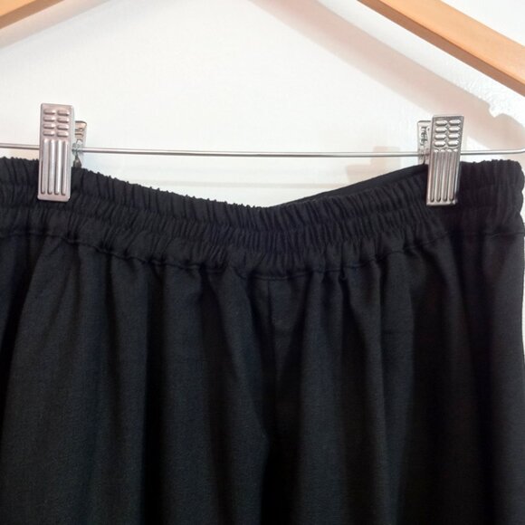 Black Cotton Cottagecore Midi Skirt - Picture 4 of 11